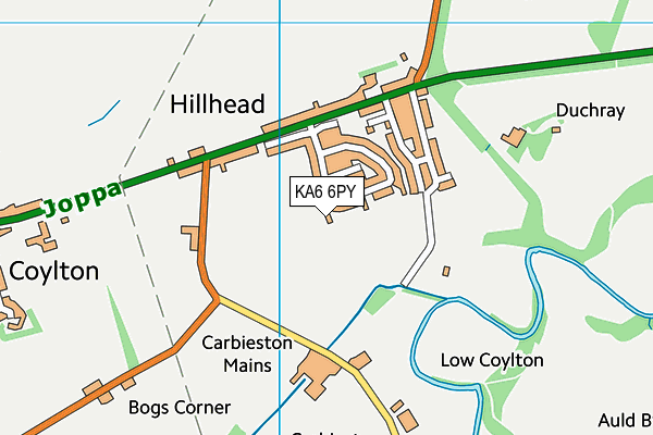 KA6 6PY map - OS VectorMap District (Ordnance Survey)