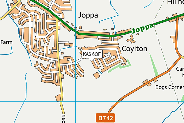 KA6 6QF map - OS VectorMap District (Ordnance Survey) KA6 6QF map - OS VectorMap District (Ordnance Survey)