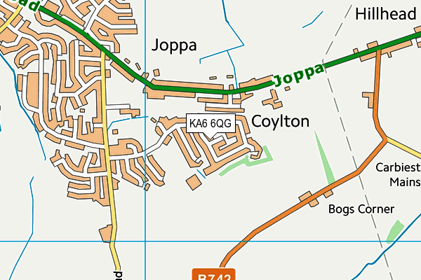 KA6 6QG map - OS VectorMap District (Ordnance Survey) KA6 6QG map - OS VectorMap District (Ordnance Survey)
