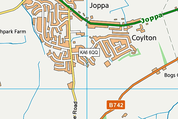 KA6 6QQ map - OS VectorMap District (Ordnance Survey) KA6 6QQ map - OS VectorMap District (Ordnance Survey)