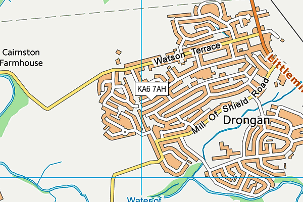 KA6 7AH map - OS VectorMap District (Ordnance Survey) KA6 7AH map - OS VectorMap District (Ordnance Survey)