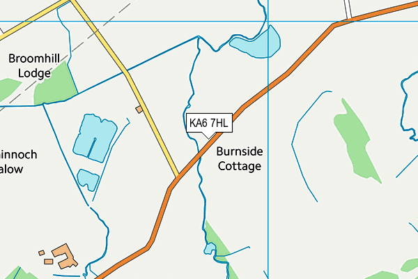 KA6 7HL map - OS VectorMap District (Ordnance Survey) KA6 7HL map - OS VectorMap District (Ordnance Survey)