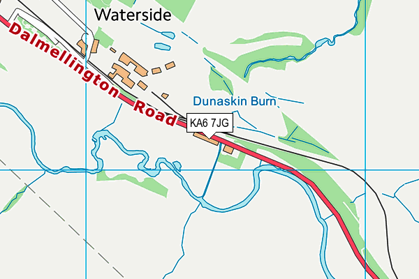 KA6 7JG map - OS VectorMap District (Ordnance Survey) KA6 7JG map - OS VectorMap District (Ordnance Survey)
