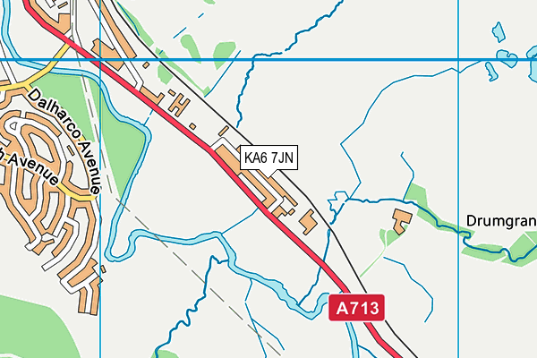 KA6 7JN map - OS VectorMap District (Ordnance Survey) KA6 7JN map - OS VectorMap District (Ordnance Survey)