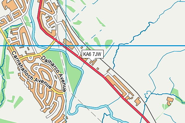 KA6 7JW map - OS VectorMap District (Ordnance Survey) KA6 7JW map - OS VectorMap District (Ordnance Survey)