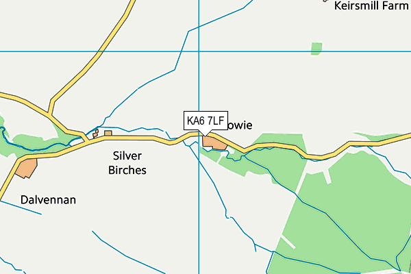 KA6 7LF map - OS VectorMap District (Ordnance Survey)