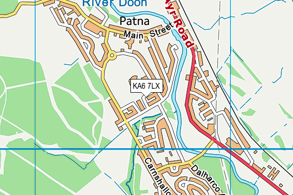 KA6 7LX map - OS VectorMap District (Ordnance Survey) KA6 7LX map - OS VectorMap District (Ordnance Survey)