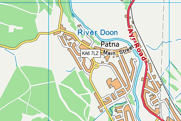 KA6 7LZ map - OS VectorMap District (Ordnance Survey) KA6 7LZ map - OS VectorMap District (Ordnance Survey)