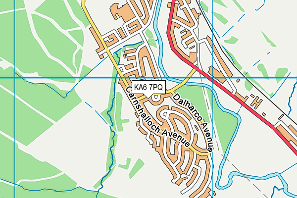 KA6 7PQ map - OS VectorMap District (Ordnance Survey) KA6 7PQ map - OS VectorMap District (Ordnance Survey)