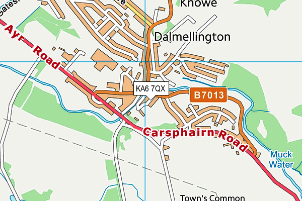 KA6 7QX map - OS VectorMap District (Ordnance Survey) KA6 7QX map - OS VectorMap District (Ordnance Survey)