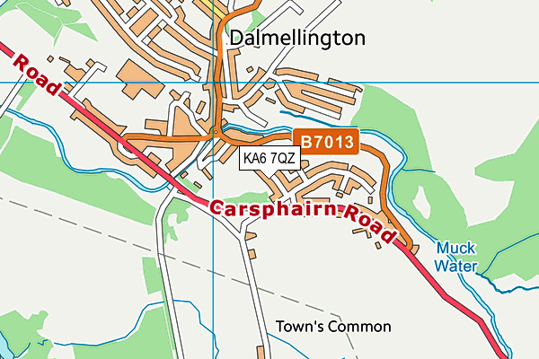 KA6 7QZ map - OS VectorMap District (Ordnance Survey) KA6 7QZ map - OS VectorMap District (Ordnance Survey)