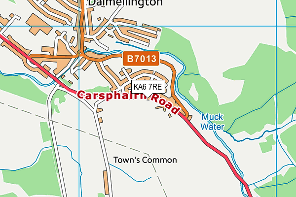 KA6 7RE map - OS VectorMap District (Ordnance Survey)