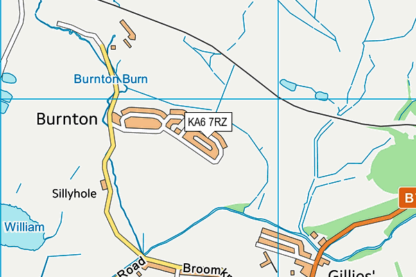 KA6 7RZ map - OS VectorMap District (Ordnance Survey) KA6 7RZ map - OS VectorMap District (Ordnance Survey)