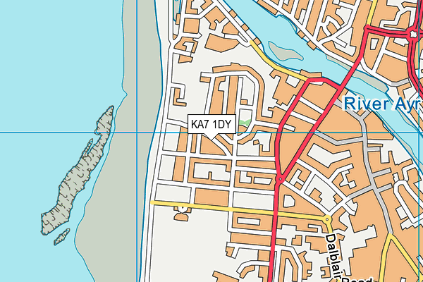 KA7 1DY map - OS VectorMap District (Ordnance Survey) KA7 1DY map - OS VectorMap District (Ordnance Survey)
