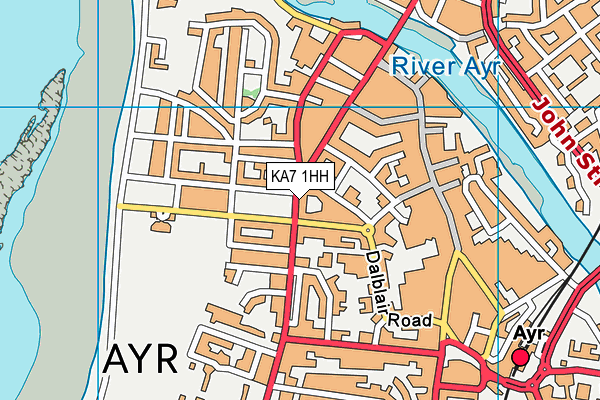 KA7 1HH map - OS VectorMap District (Ordnance Survey) KA7 1HH map - OS VectorMap District (Ordnance Survey)