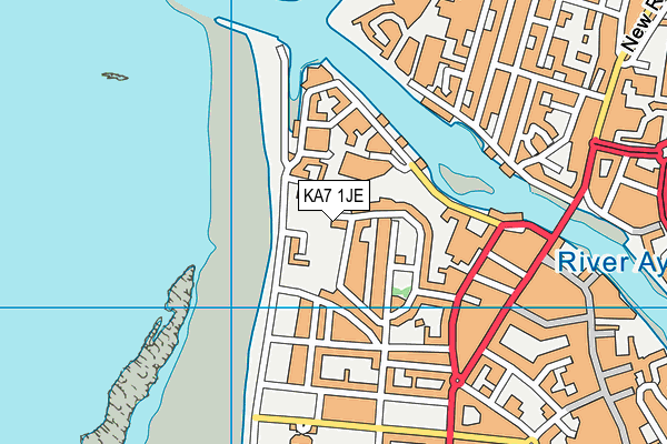 KA7 1JE map - OS VectorMap District (Ordnance Survey) KA7 1JE map - OS VectorMap District (Ordnance Survey)