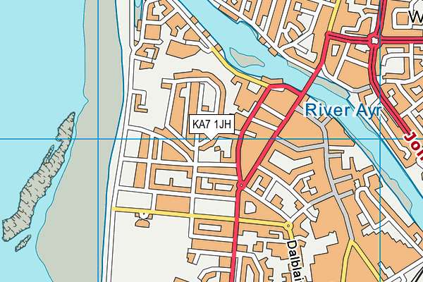 KA7 1JH map - OS VectorMap District (Ordnance Survey) KA7 1JH map - OS VectorMap District (Ordnance Survey)