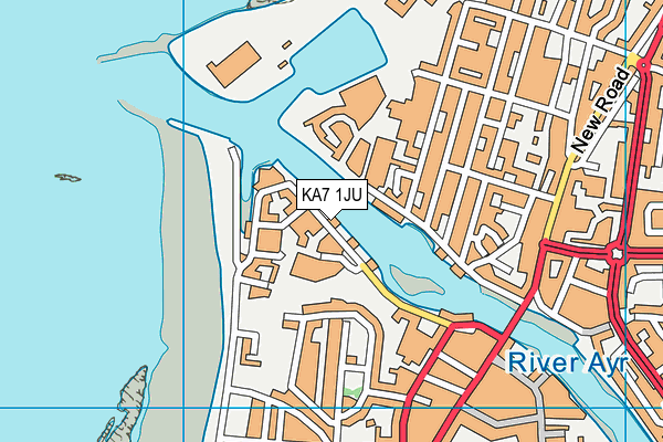 KA7 1JU map - OS VectorMap District (Ordnance Survey) KA7 1JU map - OS VectorMap District (Ordnance Survey)