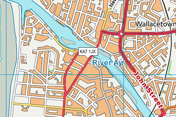 KA7 1JX map - OS VectorMap District (Ordnance Survey) KA7 1JX map - OS VectorMap District (Ordnance Survey)