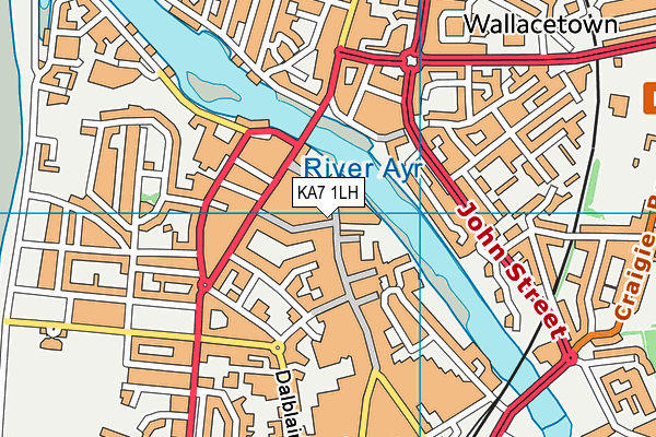 KA7 1LH map - OS VectorMap District (Ordnance Survey) KA7 1LH map - OS VectorMap District (Ordnance Survey)