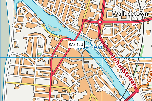 KA7 1LU map - OS VectorMap District (Ordnance Survey) KA7 1LU map - OS VectorMap District (Ordnance Survey)