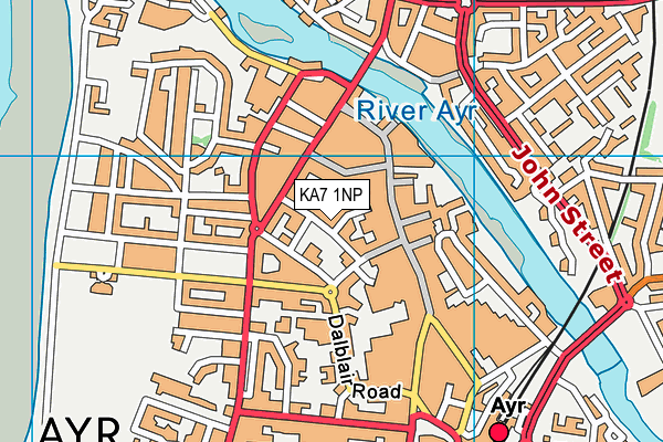 KA7 1NP map - OS VectorMap District (Ordnance Survey) KA7 1NP map - OS VectorMap District (Ordnance Survey)