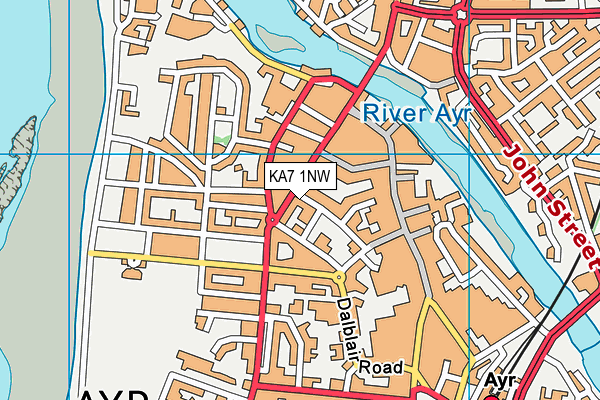 KA7 1NW map - OS VectorMap District (Ordnance Survey) KA7 1NW map - OS VectorMap District (Ordnance Survey)