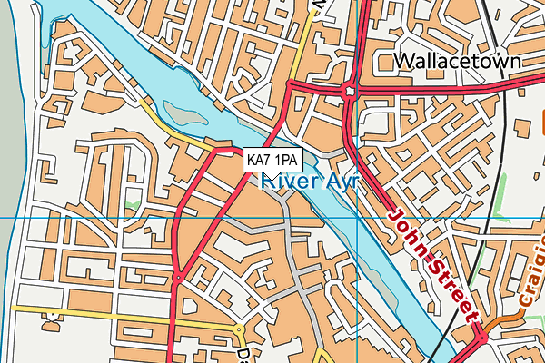 KA7 1PA map - OS VectorMap District (Ordnance Survey) KA7 1PA map - OS VectorMap District (Ordnance Survey)