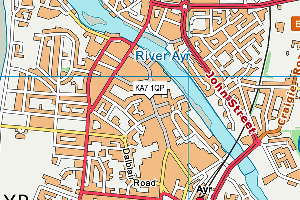 KA7 1QP map - OS VectorMap District (Ordnance Survey) KA7 1QP map - OS VectorMap District (Ordnance Survey)