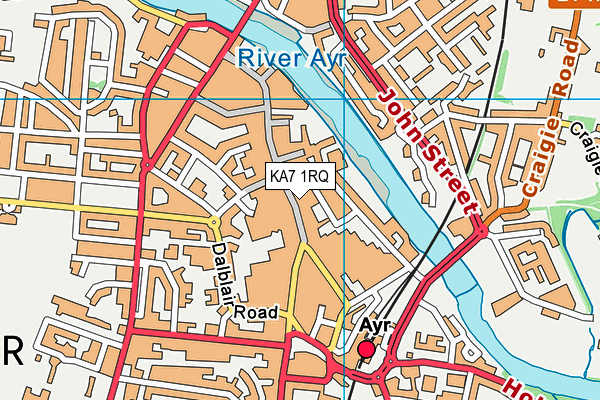 KA7 1RQ map - OS VectorMap District (Ordnance Survey) KA7 1RQ map - OS VectorMap District (Ordnance Survey)