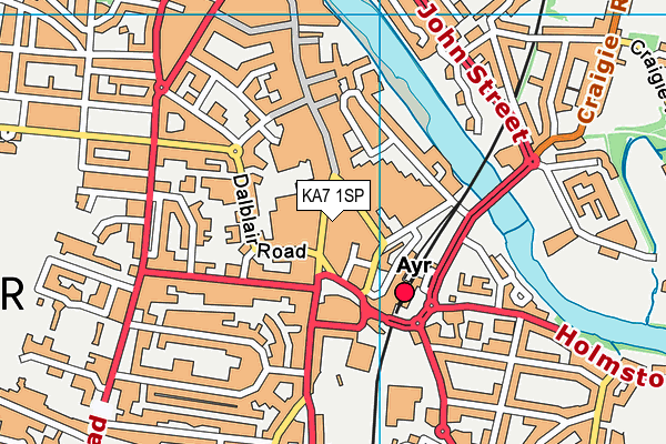 KA7 1SP map - OS VectorMap District (Ordnance Survey) KA7 1SP map - OS VectorMap District (Ordnance Survey)