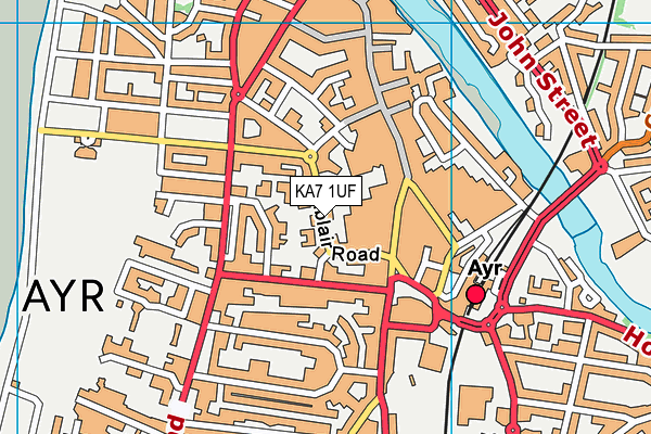 KA7 1UF map - OS VectorMap District (Ordnance Survey) KA7 1UF map - OS VectorMap District (Ordnance Survey)