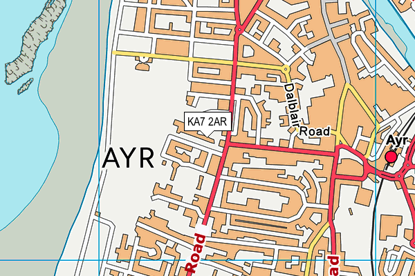 KA7 2AR map - OS VectorMap District (Ordnance Survey) KA7 2AR map - OS VectorMap District (Ordnance Survey)