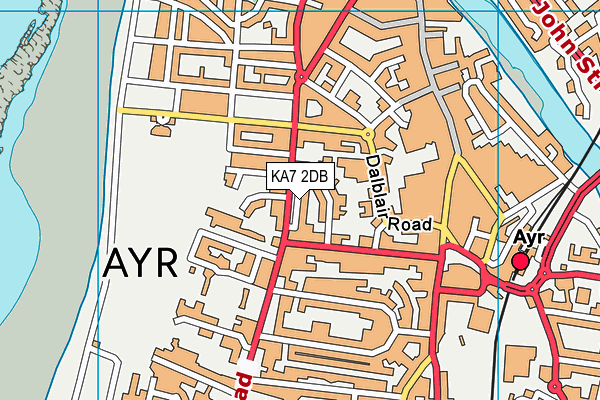 KA7 2DB map - OS VectorMap District (Ordnance Survey) KA7 2DB map - OS VectorMap District (Ordnance Survey)