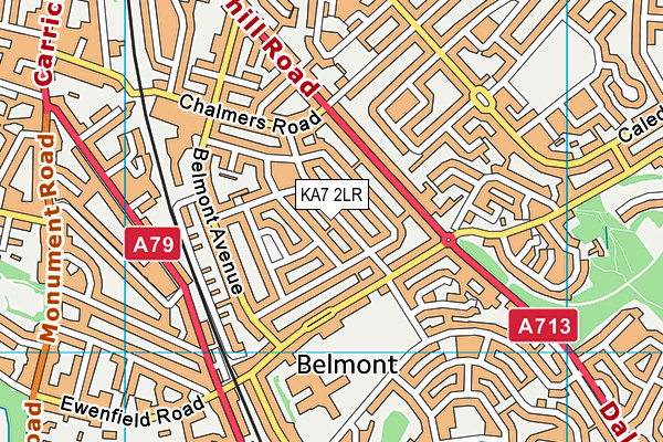 KA7 2LR map - OS VectorMap District (Ordnance Survey) KA7 2LR map - OS VectorMap District (Ordnance Survey)