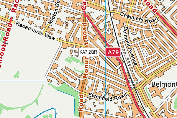 KA7 2QR map - OS VectorMap District (Ordnance Survey) KA7 2QR map - OS VectorMap District (Ordnance Survey)