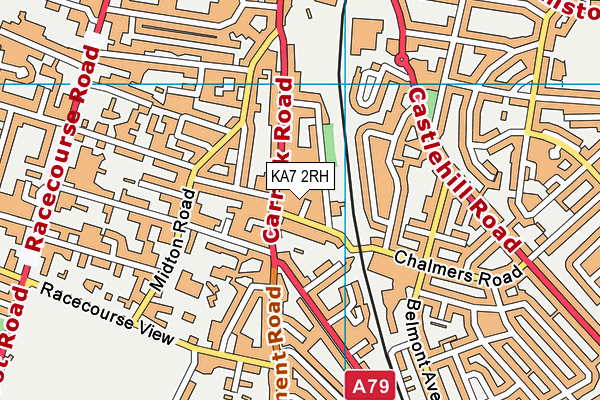 KA7 2RH map - OS VectorMap District (Ordnance Survey)