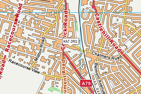KA7 2RQ map - OS VectorMap District (Ordnance Survey) KA7 2RQ map - OS VectorMap District (Ordnance Survey)