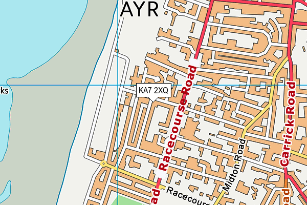 KA7 2XQ map - OS VectorMap District (Ordnance Survey) KA7 2XQ map - OS VectorMap District (Ordnance Survey)