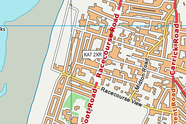 KA7 2XR map - OS VectorMap District (Ordnance Survey) KA7 2XR map - OS VectorMap District (Ordnance Survey)