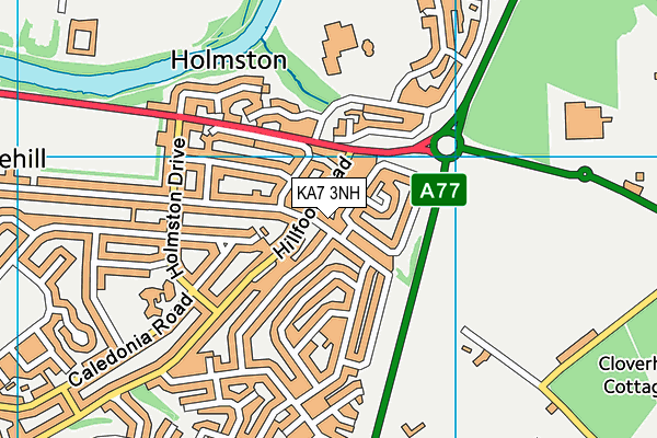 KA7 3NH map - OS VectorMap District (Ordnance Survey)