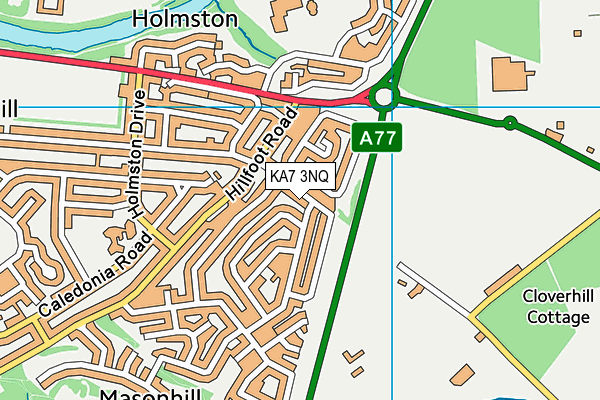 KA7 3NQ map - OS VectorMap District (Ordnance Survey) KA7 3NQ map - OS VectorMap District (Ordnance Survey)