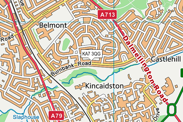 KA7 3QG map - OS VectorMap District (Ordnance Survey) KA7 3QG map - OS VectorMap District (Ordnance Survey)