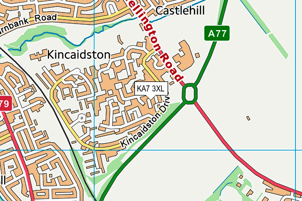 KA7 3XL map - OS VectorMap District (Ordnance Survey) KA7 3XL map - OS VectorMap District (Ordnance Survey)