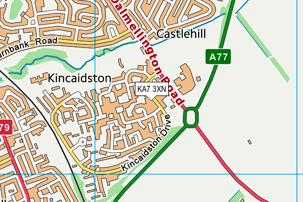 KA7 3XN map - OS VectorMap District (Ordnance Survey) KA7 3XN map - OS VectorMap District (Ordnance Survey)