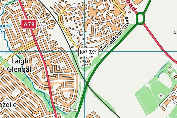 KA7 3XY map - OS VectorMap District (Ordnance Survey) KA7 3XY map - OS VectorMap District (Ordnance Survey)