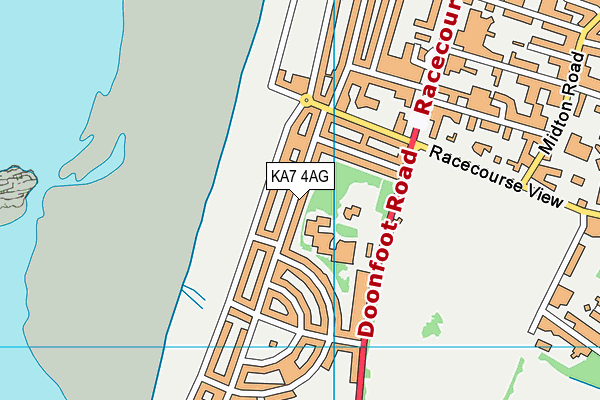 KA7 4AG map - OS VectorMap District (Ordnance Survey) KA7 4AG map - OS VectorMap District (Ordnance Survey)