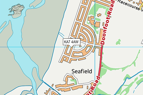KA7 4AW map - OS VectorMap District (Ordnance Survey) KA7 4AW map - OS VectorMap District (Ordnance Survey)