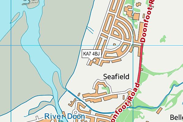 KA7 4BJ map - OS VectorMap District (Ordnance Survey)