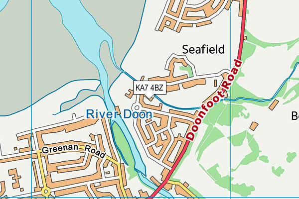 KA7 4BZ map - OS VectorMap District (Ordnance Survey) KA7 4BZ map - OS VectorMap District (Ordnance Survey)